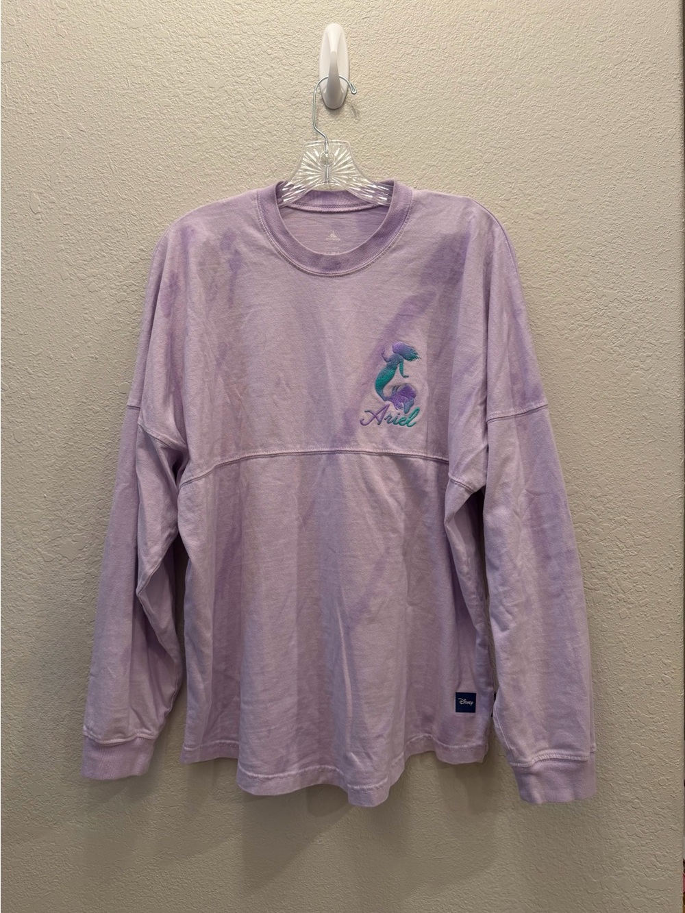 Disney Spirit Jersey Little Mermaid Ariel Part of Your World Lavender S - Picture 3 of 5